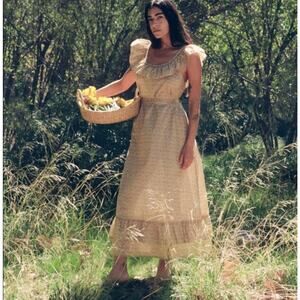 CHRISTY DAWN Colette Dress in Daffodil Blooming Meadow XS